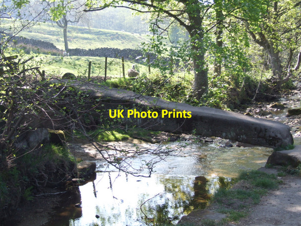 Photo 6"x4" Ancient Bridge at Wycoller Trawden c2007