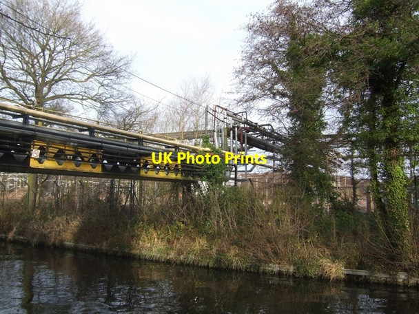Photo 6"x4" Pipe and services bridge Four Ashes\/SJ9108 c2007