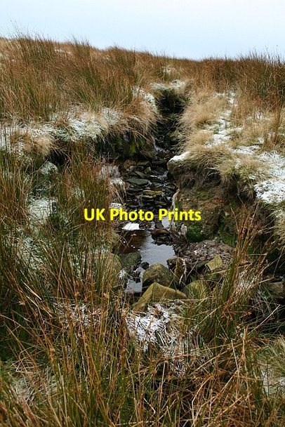 Photo 6"x4" Unnamed Brook on Fleensop Moor Horsehouse c2007