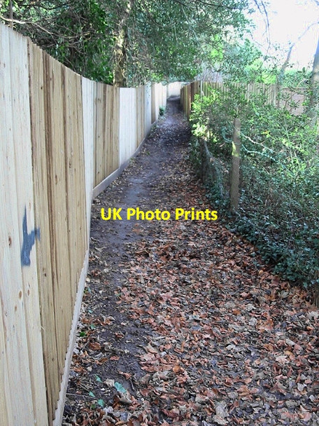 Photo 6"x4" Footpath into Eythorne from Waldershare Eythorne c2008