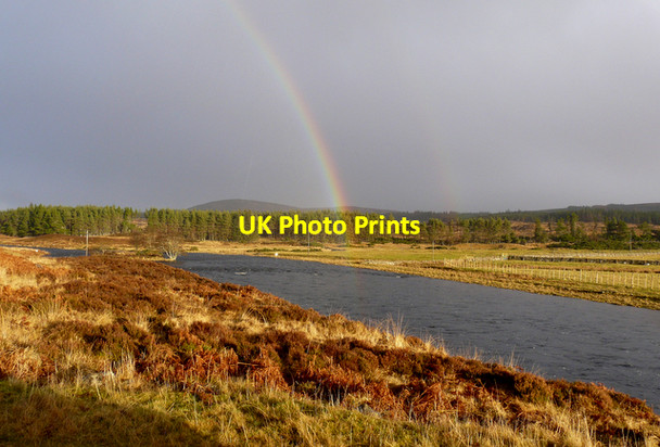 Photo 6"x4" Rainbow, Strath Naver Clach an Righ c2008