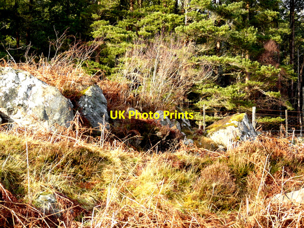 Photo 6"x4" Roadside rocks, Strath Naver Clach an Righ c2008