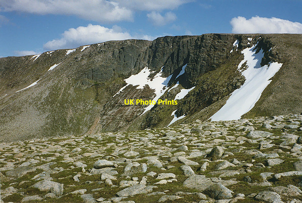 Photo 6"x4" The northern cliffs of Cairn Lochan Cairn Lochan c1989