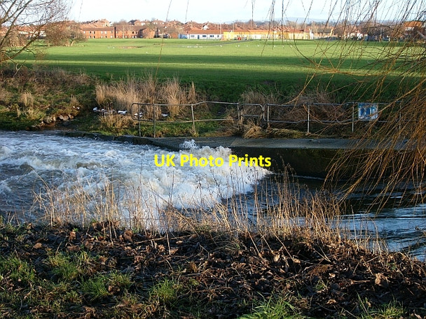 Photo 6"x4" Weir on River Petteril Carlisle c2008