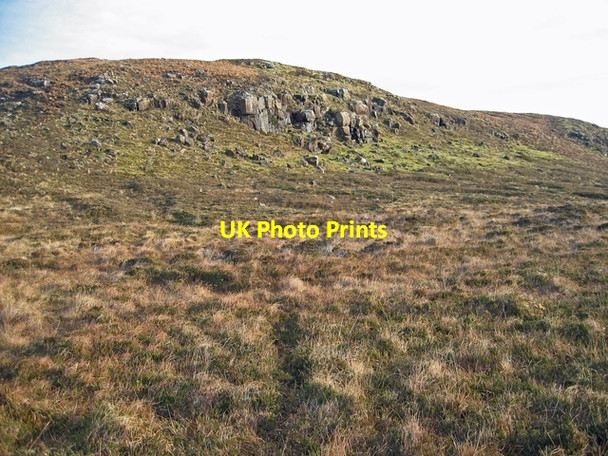 Photo 6"x4" Crags above Loch Pooltiel Ferinquarrie c2008