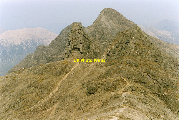 Photo 6"x4" The Cuillin ridge east of Bruach na Frithe Bruach na Frithe c1992