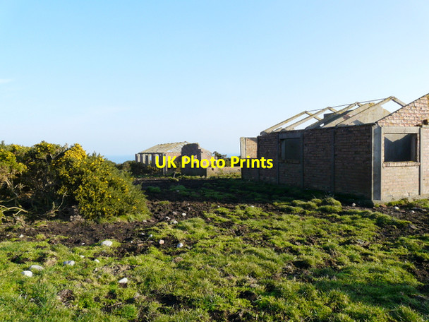 Photo 6"x4" Old wartime buildings on the clifftop Shandwick c2008