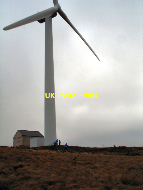 Photo 6"x4" Turbine No. 1 at EON's Bowbeat windfarm Eddleston c2008