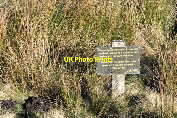 Photo 6"x4" Polite notice, below Stanage Edge Hathersage c2008