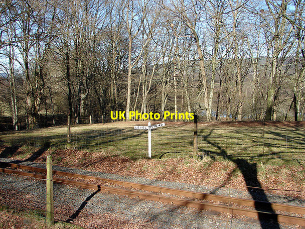 Photo 6"x4" 1 in 40 Gradient Marker, Vale of Rheidol Railway Nantyronen Station c2008