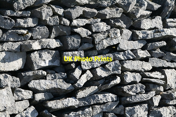 Photo 6"x4" Dry Stone Wall on Brunt Riggs (2) Newby Cote c2008
