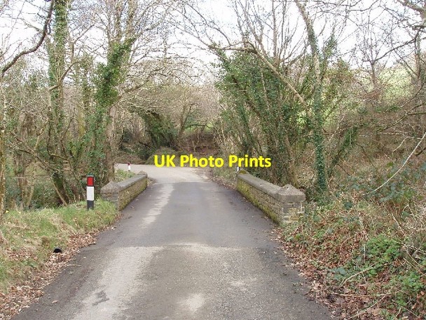Photo 6"x4" Road bridge over stream below Ash Farm Jacobstow c2008