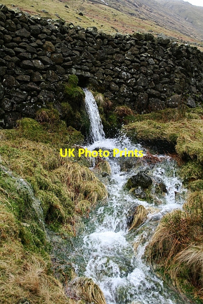 Photo 6"x4" Water Spout near Stockley Bridge Seathwaite\/NY2312 c2008
