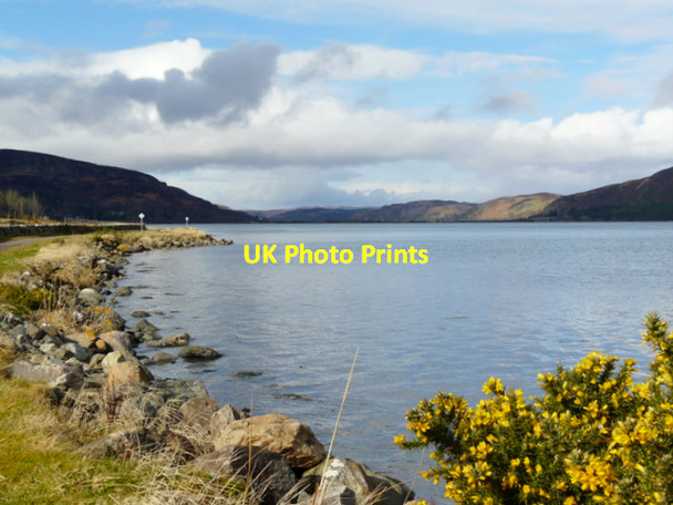 Photo 6"x4" High tide  at Loch Fleet Skelbo c2008