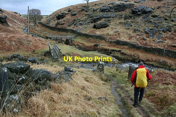Photo 6"x4" Confluence of Reaps Water and Graining Water Rodmer Clough c2008
