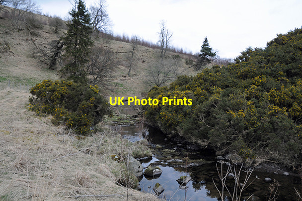 Photo 6"x4" Water of May near Clow Bridge Path of Condie c2008
