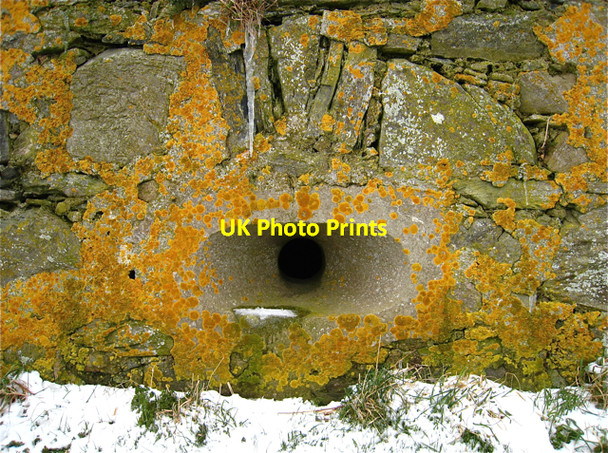 Photo 6"x4" Newburgh: Gunport, lichens and ice at Knockhall Castle Newburgh\/NJ9925 c2008