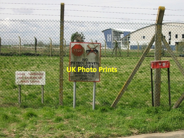 Photo 6"x4" Signs on fenced off storage area Way\/TR3265 c2008