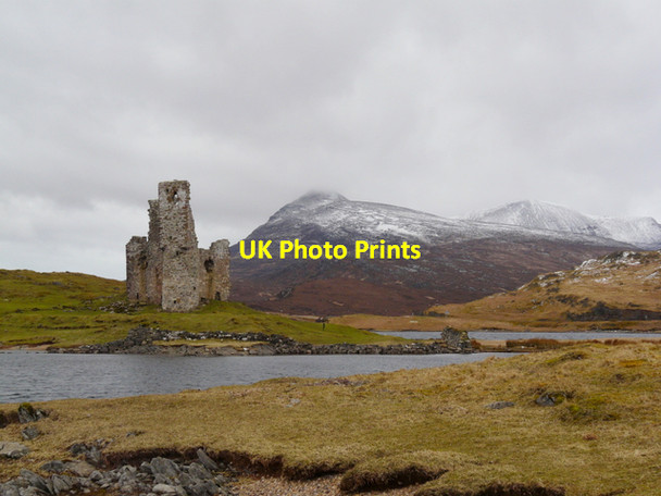 Photo 6"x4" Ardvreck Castle, on Loch Assynt Inchnadamph c2008