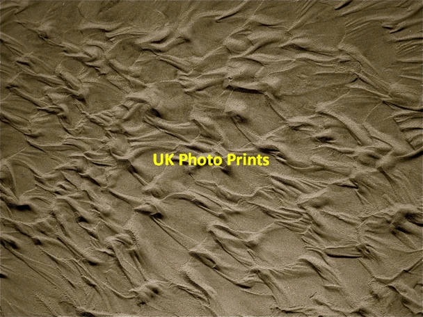 Photo 6"x4" Balmedie Beach: patterns in the sand Balmedie c2008