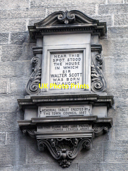 Photo 6"x4" Birth place of Sir Walter Scott Edinburgh c2008
