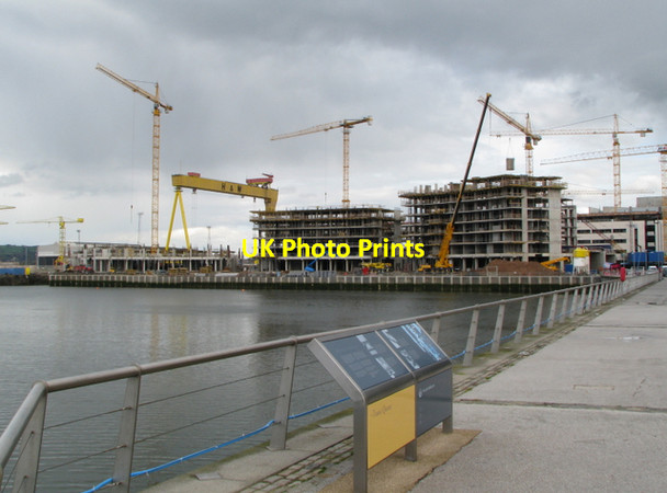 Photo 6"x4" Cranes and concrete, Belfast [13] Belfast c2008