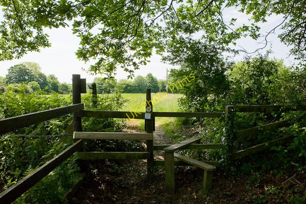 Photo 6"x4" Stile on footpath south of Holly Tree Farm Boorley Green c2009
