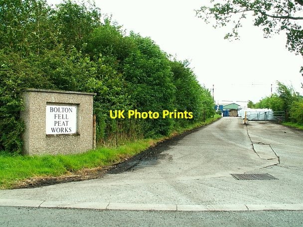 Photo 6"x4" Entrance to Bolton Fell Peat Works Boltonfellend c2007