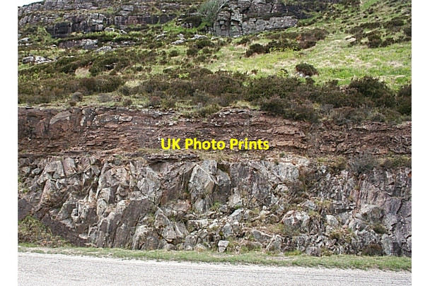 Photo 6"x4" The Torridonian Basal Unconformity Loch Assynt c2008