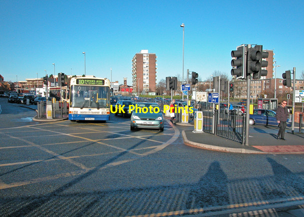 Photo 6"x4" Road junction Chester c2002
