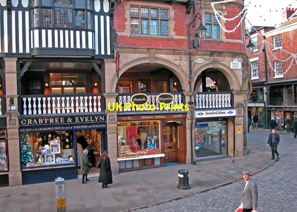 Photo 6"x4" Bridge Street at the Cross Chester c2002