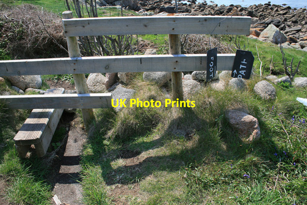 Photo 6"x4" New Stile on Porth Warna Hugh Town c2008
