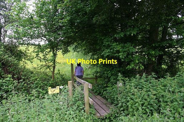 Photo 6"x4" Footbridge between Bannut Tree and Hollybed Birts Street c2008