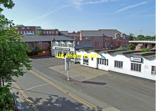 Photo 6"x4" Garden Lane garage Chester c2008