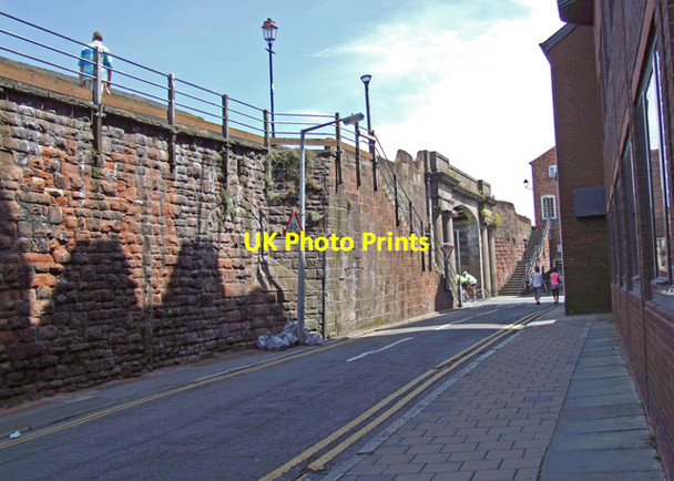 Photo 6"x4" City Walls Chester c2008