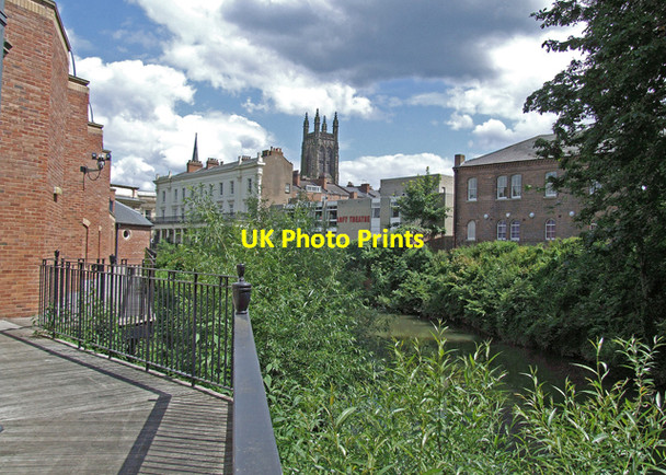 Photo 6"x4" Riverside walk Royal Leamington Spa c2008