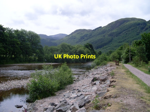 Photo 6"x4" Rocky bank of River Nevis Fort William\/An Gearasdan c2008