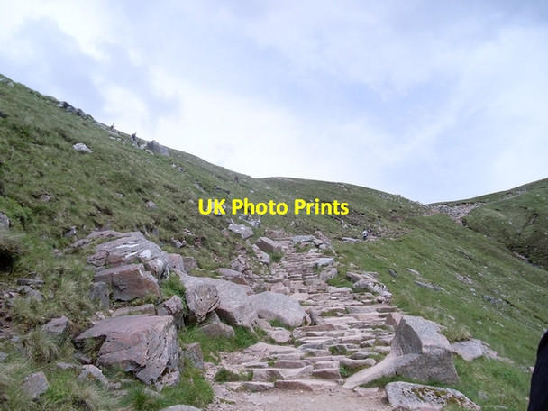 Photo 6"x4" Rocky path on the Ben Nevis climb Lochan Meall an t-Suidhe c2008