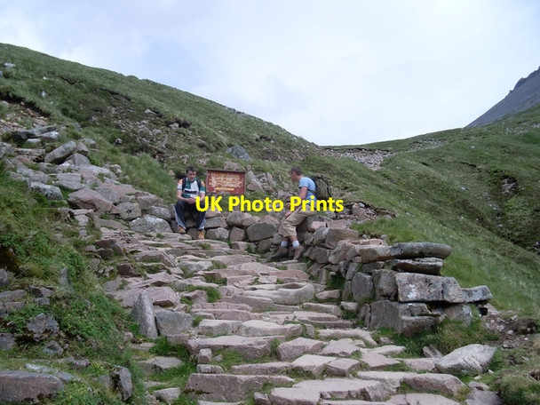 Photo 6"x4" Bend in Nevis path Claggan\/NN1174 c2008