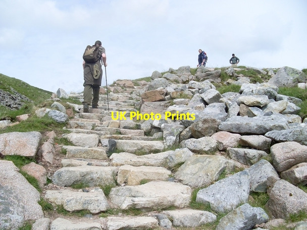 Photo 6"x4" Steep rocky section of Ben Nevis path Claggan\/NN1174 c2008
