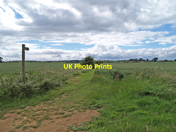 Photo 6"x4" Public Footpath to Alkborough West Halton c2008