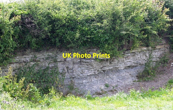 Photo 6"x4" Quarry face Green Street\/SO8740 c2008