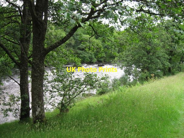 Photo 6"x4" River Orchy, quite high for July River Orchy c2008
