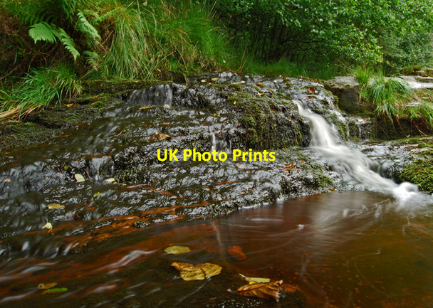 Photo 6"x4" Small Waterfall on Lead mines Clough Lane Ends\/SD6115 c2008