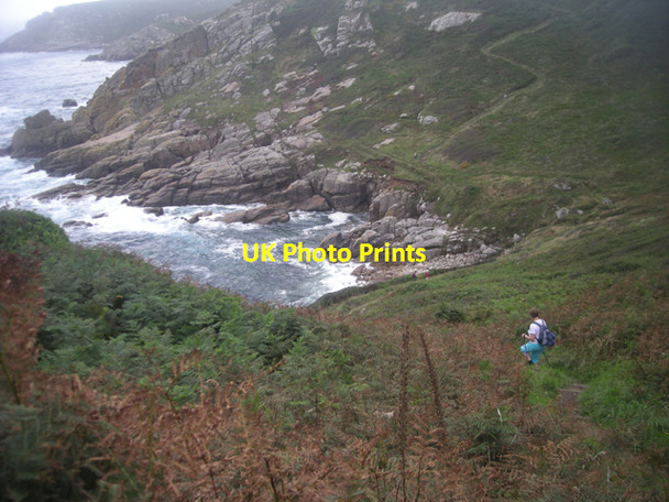 Photo 6"x4" South West Coast path at Porthguarnon Boskenna c2008