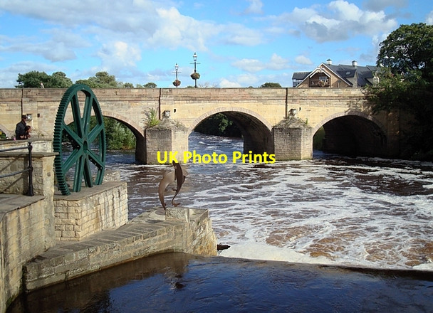 Photo 6"x4" Wetherby bridge and weir Wetherby c2008