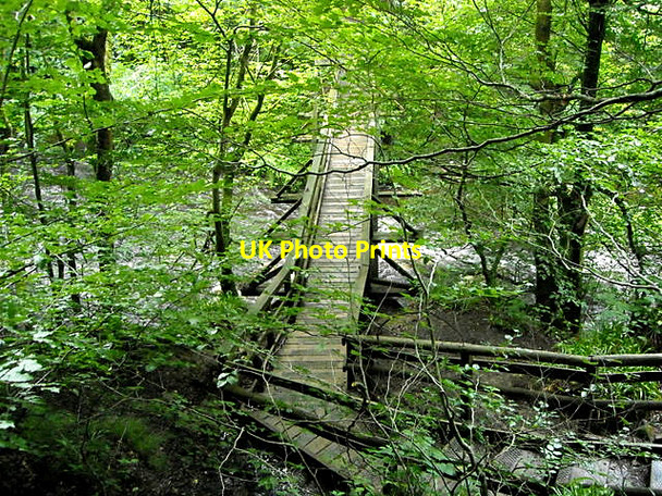 Photo 6"x4" Footbridge over the Calder East Kilbride\/NS6354 c2008