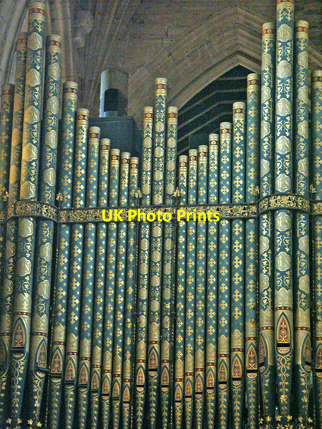 Photo 6"x4" Organ pipes, Carlisle Cathedral Carlisle c2005