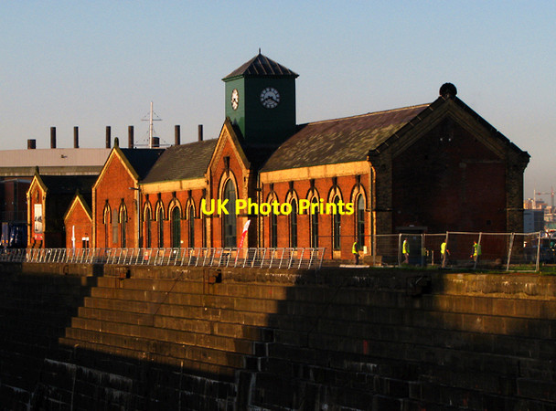Photo 6"x4" Pump House at the Thompson Graving Dock Belfast c2008