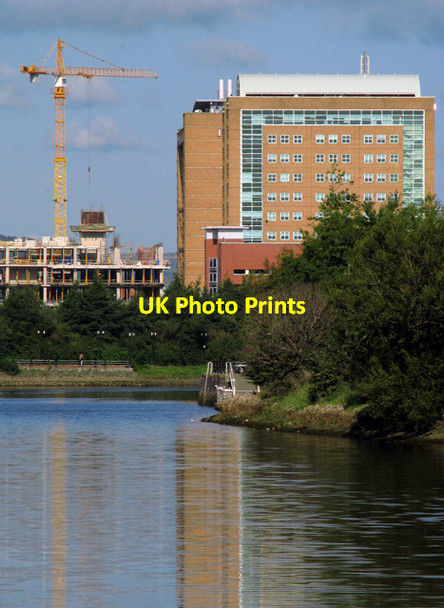 Photo 6"x4" River Lagan and offices Belfast c2008